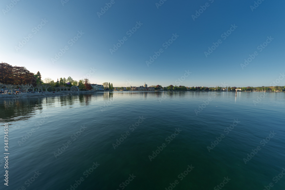 View from Lake Constance (Bodensee) towards the city of Constance (Konstanz)