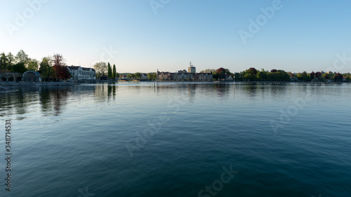 View from Lake Constance (Bodensee) towards the city of Constance (Konstanz)