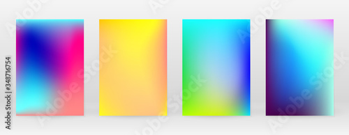 Pastel Soft. Rainbow Gradient Set Color Background