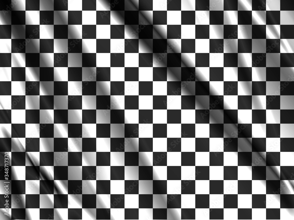 Fototapeta premium 黒いチェッカーフラッグ