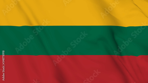 Free Download lithuania flag is waving 3D animation. lithuania flag waving in the wind. National flag of lithuania. - GFXLoad