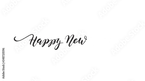 Happy new year 2021 concept design of animation.