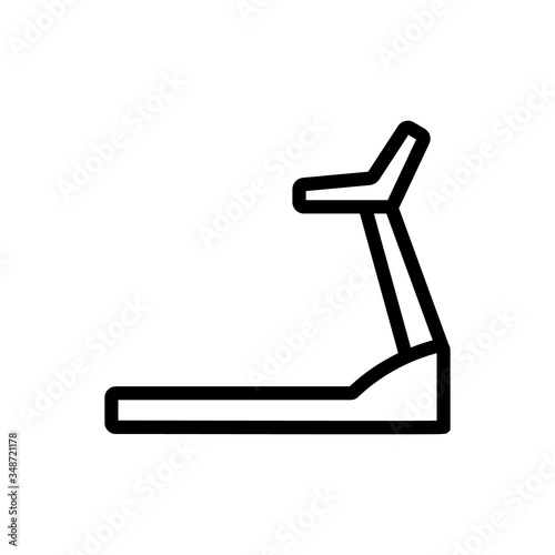 mechanical treadmills icon vector. mechanical treadmills sign. isolated contour symbol illustration