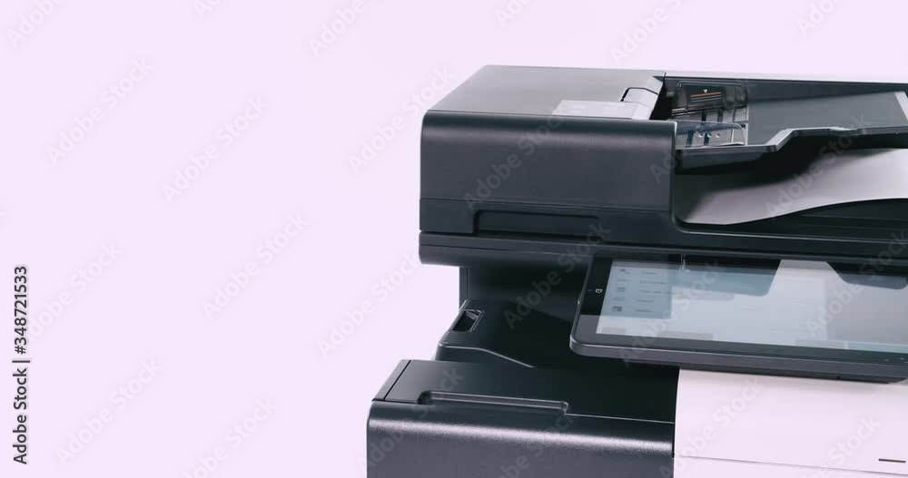 Paper going in and out of a copier Paper going in and out of a copier