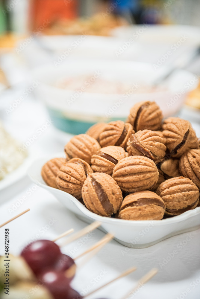 Caramel nuts - cookies with sand dough and caramel Caramel nuts - cookies with sand dough and caramel