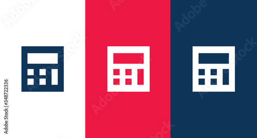 Calculator icon for web and mobile