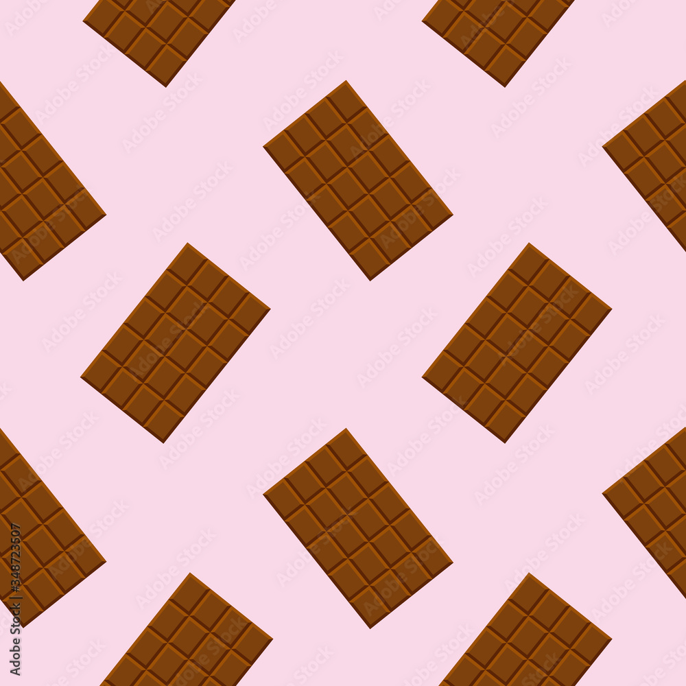 chocolate bar seamless pattern vector illustration 