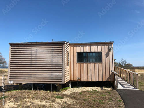 A Wooden Cabin in Heckscher State Park in East Islip, Long Island, NY © Joe Trentacosti