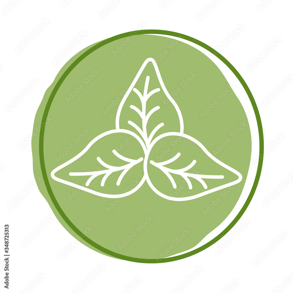 leafs plant organic block style leafs plant organic block style