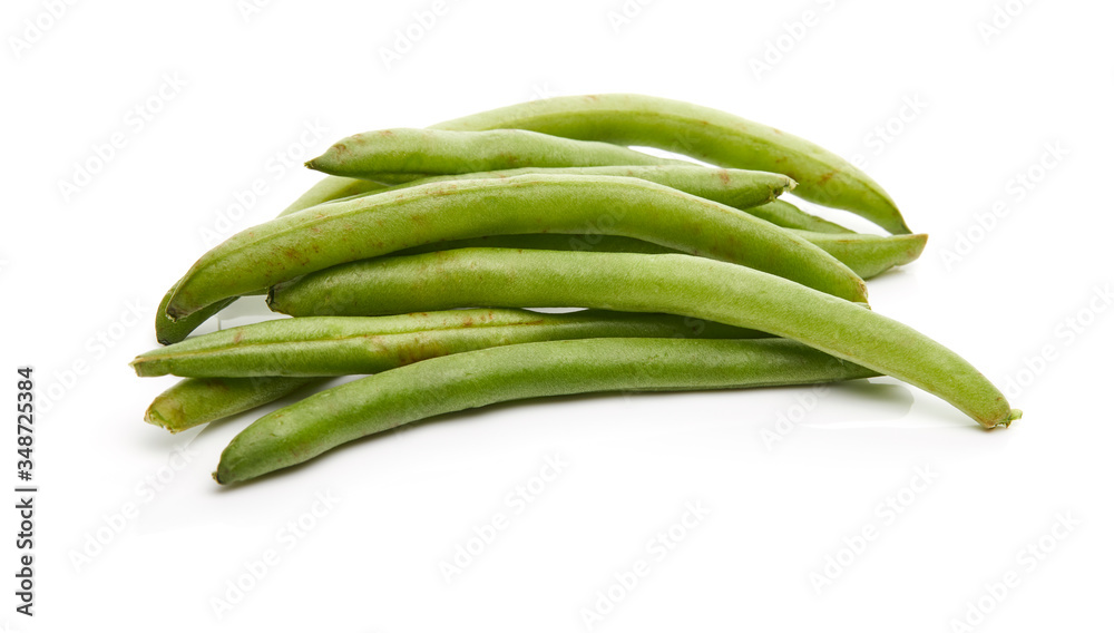 Green Bean Isolated on White Background Green Bean Isolated on White Background