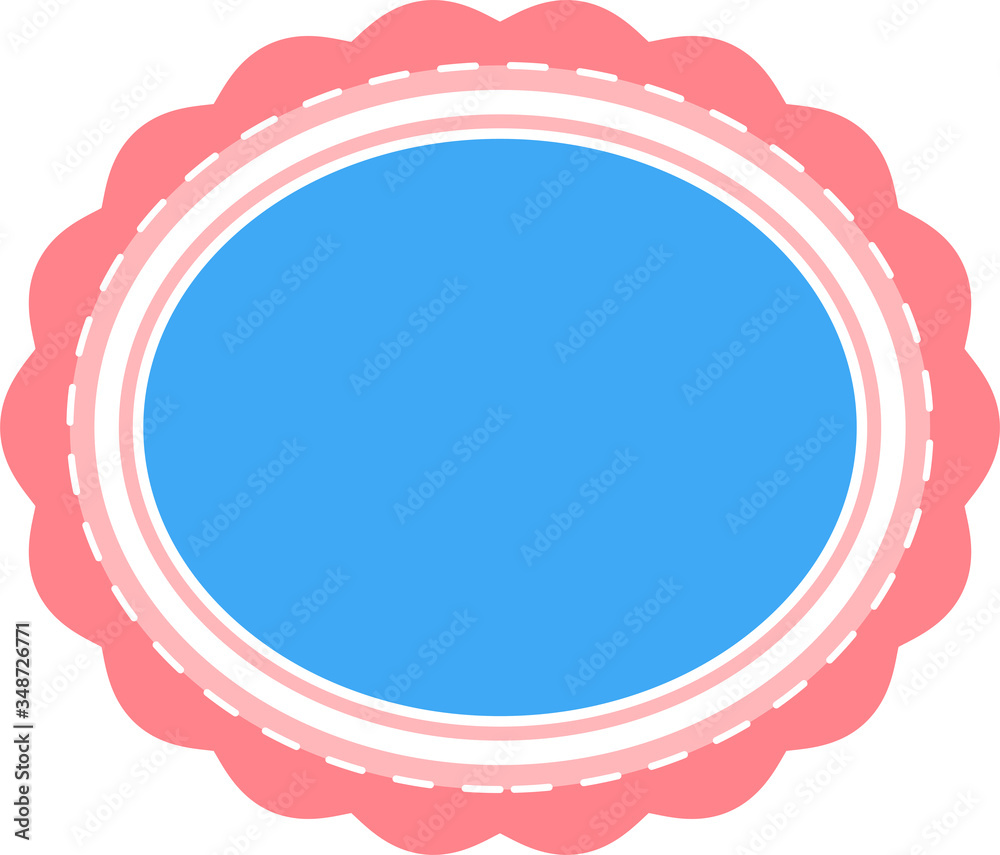 Naklejka premium Colorful Simple emblem mark