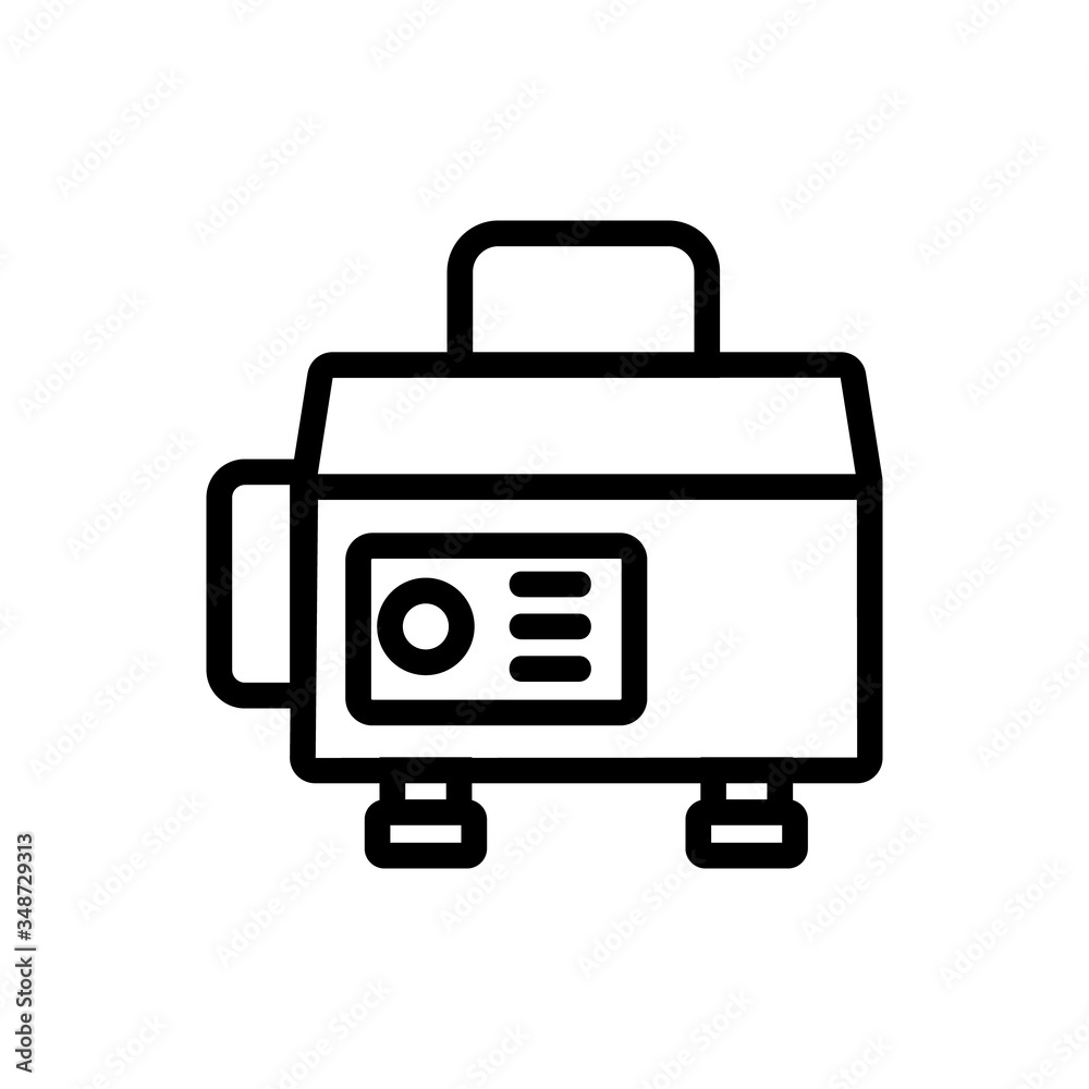 sustainable generator to provide electrics icon vector. sustainable generator to provide electrics sign. isolated contour symbol illustration sustainable generator to provide electrics icon vector. sustainable generator to provide electrics sign. isolated contour symbol illustration
