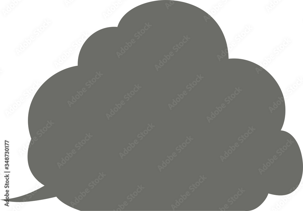 Cute Cartoon Cloudy clouds Speech bubble Cute Cartoon Cloudy clouds Speech bubble