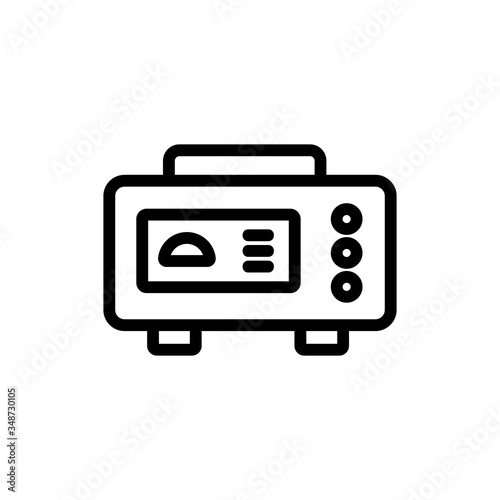 multifunctional electric generator icon vector. multifunctional electric generator sign. isolated contour symbol illustration