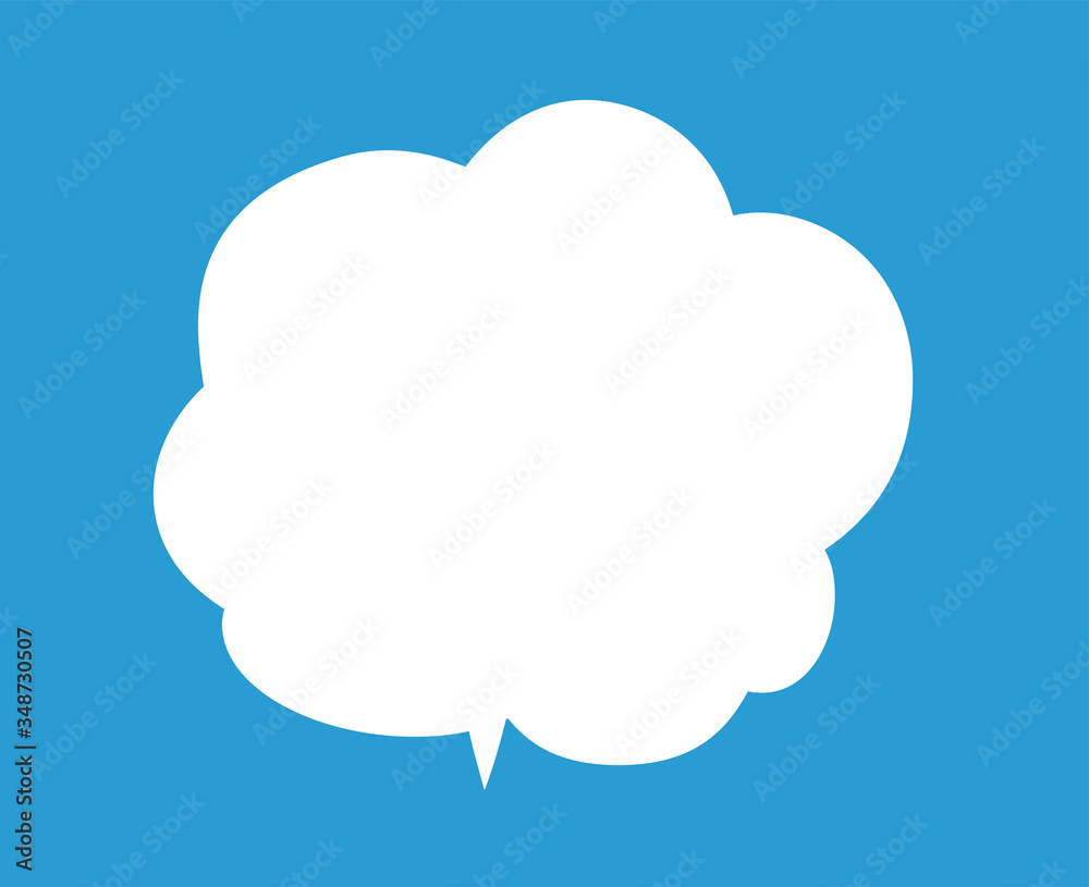 Cute Cartoon clouds Speech bubble