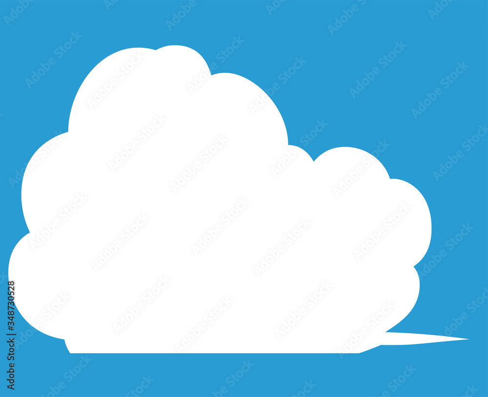 Cute Cartoon clouds Speech bubble Cute Cartoon clouds Speech bubble