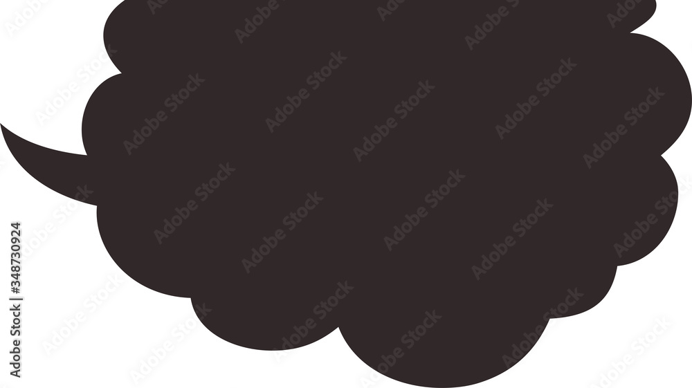 Cute Cartoon Cloudy clouds Speech bubble Cute Cartoon Cloudy clouds Speech bubble