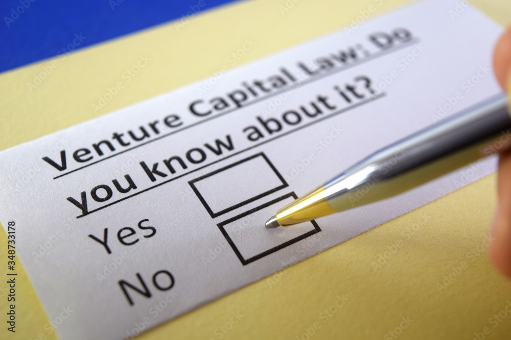 One person is answering question about venture capital law. One person is answering question about venture capital law.