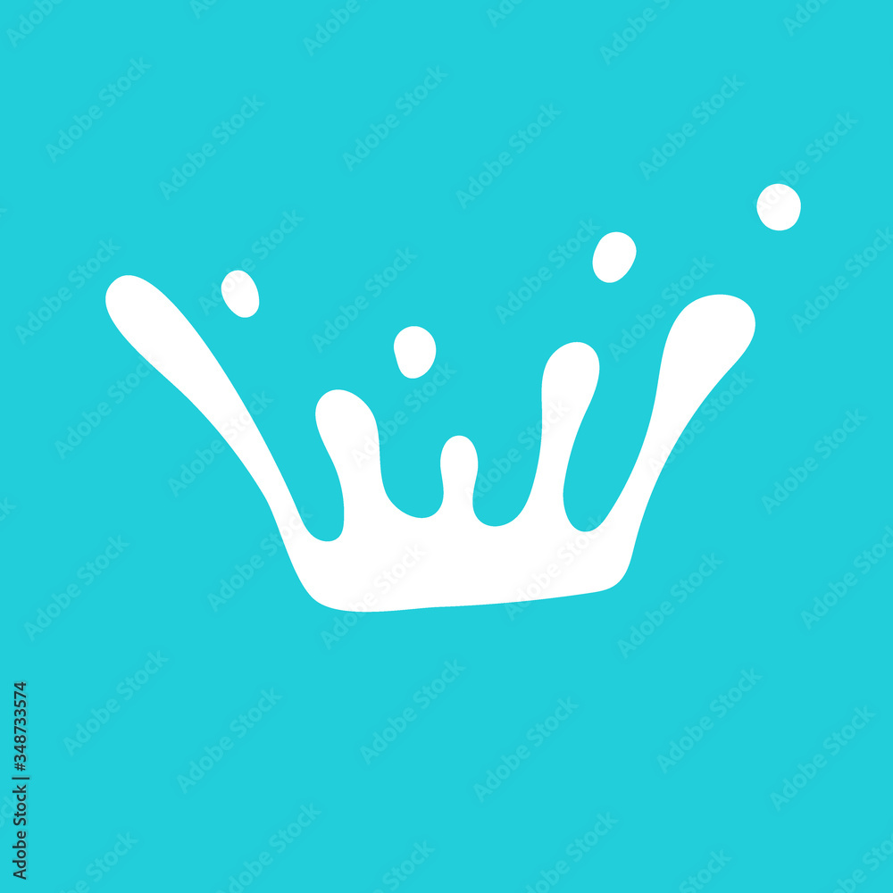 Milk crown badge and dairy labels with splashes and bolts. Milk badge with drop and splash for labels of package. Milk crown badge and dairy labels with splashes and bolts. Milk badge with drop and splash for labels of package.