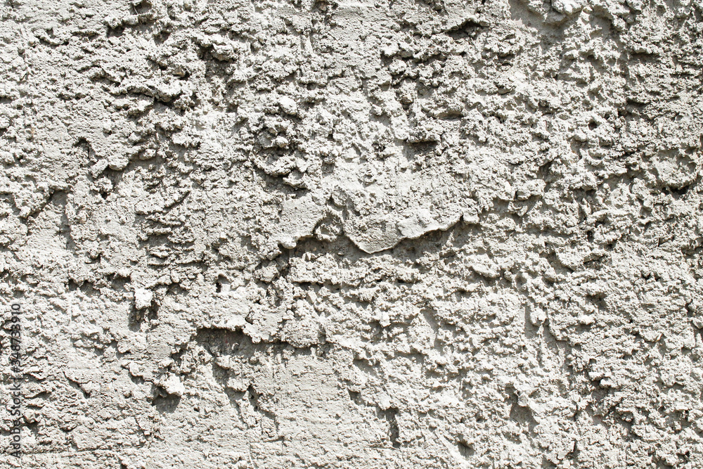 The texture of the plastered wall. Finished surface after plastering. 