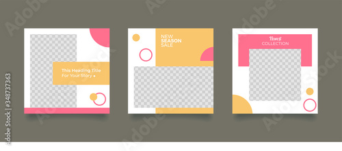 Unique Editable modern Social Media banner Template.Promotional web banner for social media. Elegant sale and discount promo. Fashion and lifestyle blog templates  web banners