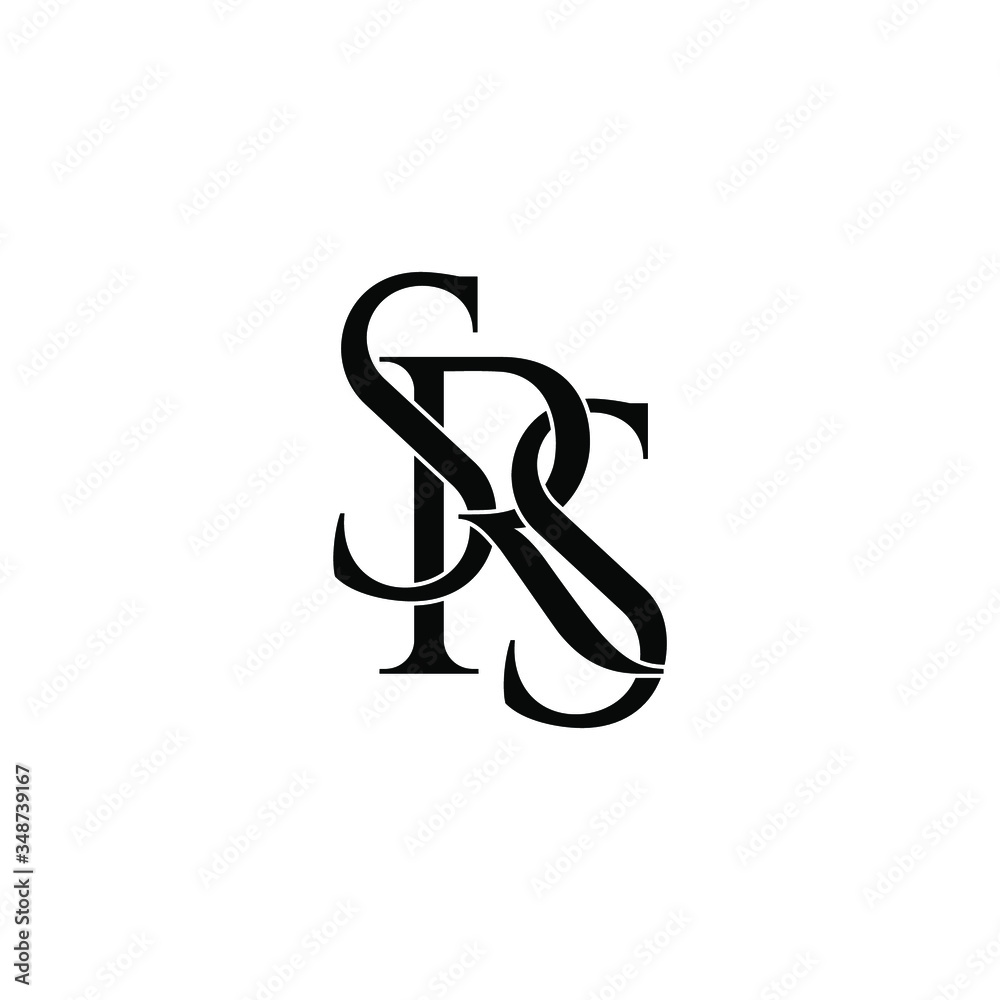 srs letter original monogram logo design srs letter original monogram logo design
