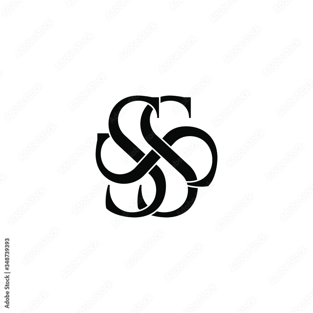 Vetor de sss letter original monogram logo design do Stock