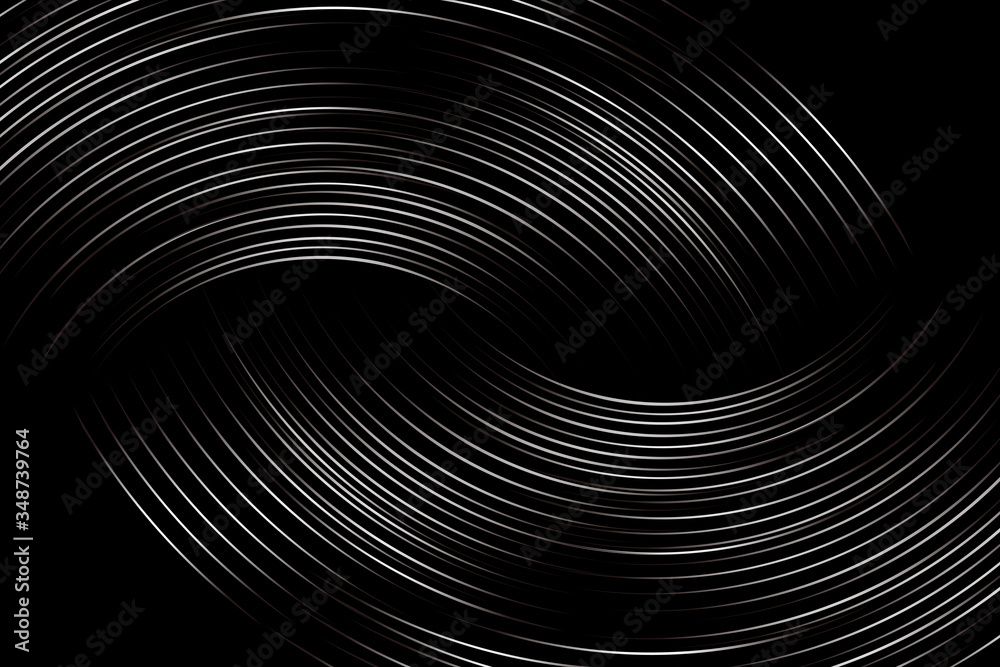Naklejka premium Textured black and white gray gradient abstract lines texture background.