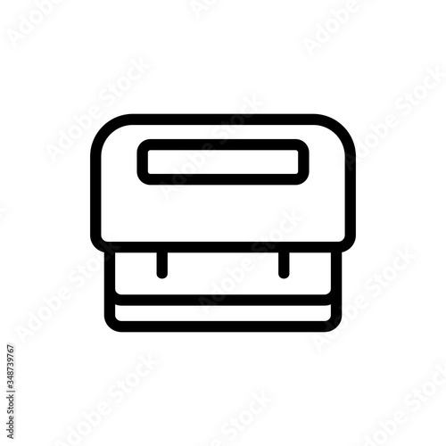 hole punches for scrapbooking icon vector. hole punches for scrapbooking sign. isolated contour symbol illustration