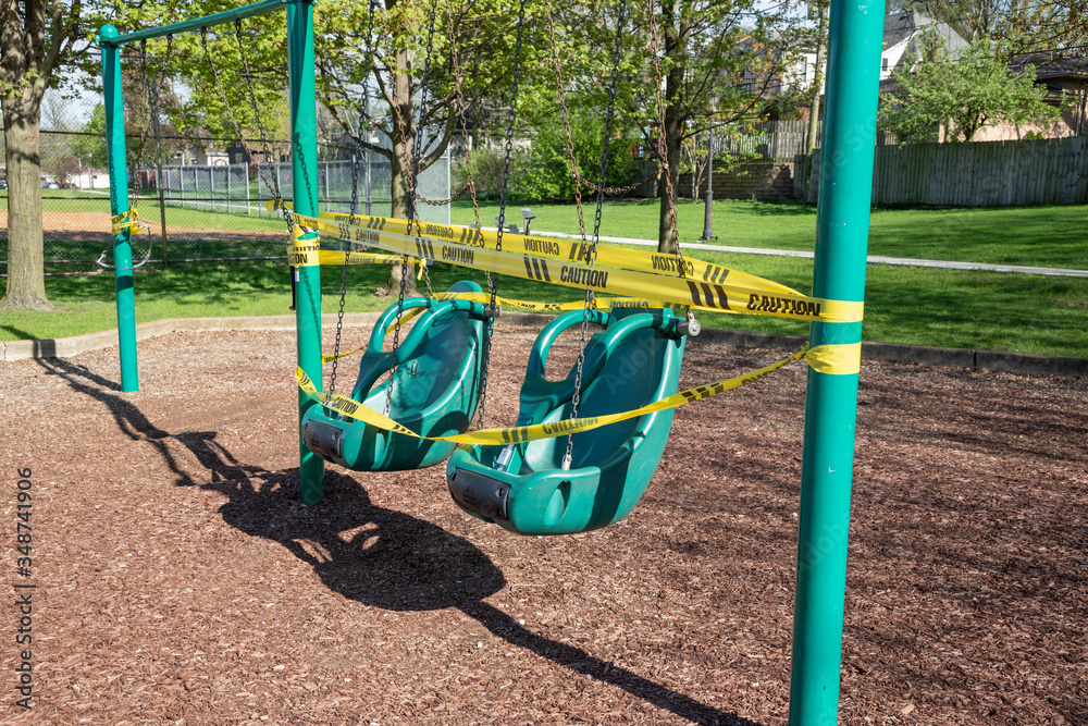 Playground off limits during COVID-19 pandemic Playground off limits during COVID-19 pandemic
