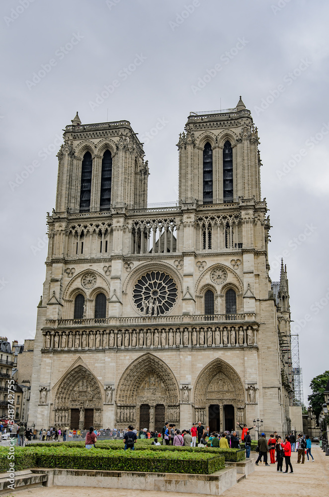 Notre Dame Cathedral,  Paris, France.