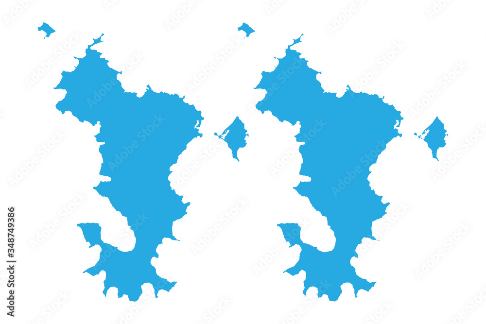 Map - Mayotte Couple Set , Map of Mayotte,Vector illustration eps 10.