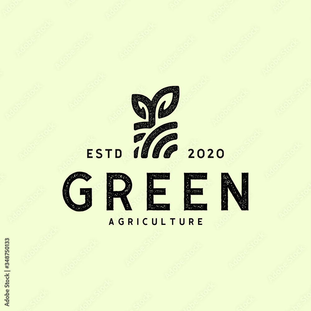 © Vectoro - Retro Vintage Agriculture, Eco farm logo design vector illustration © Vectoro - Retro Vintage Agriculture, Eco farm logo design vector illustration