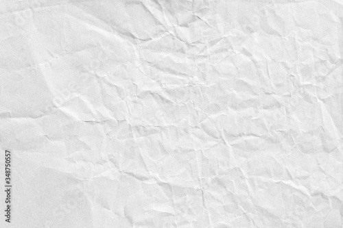 Fototapeta Naklejka Na Ścianę i Meble -  Old crumpled grey paper background texture