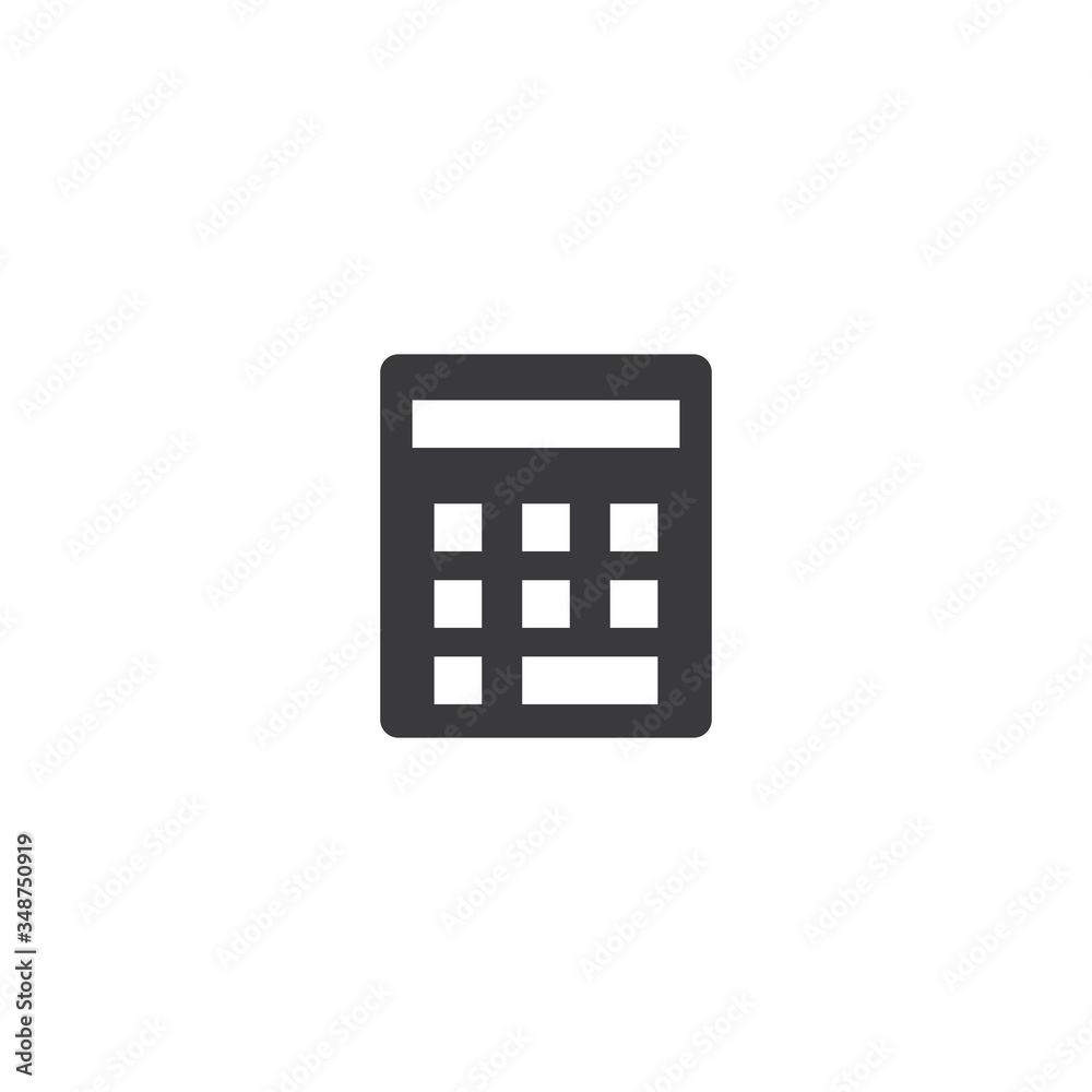Calculator logo icon vector Calculator logo icon vector