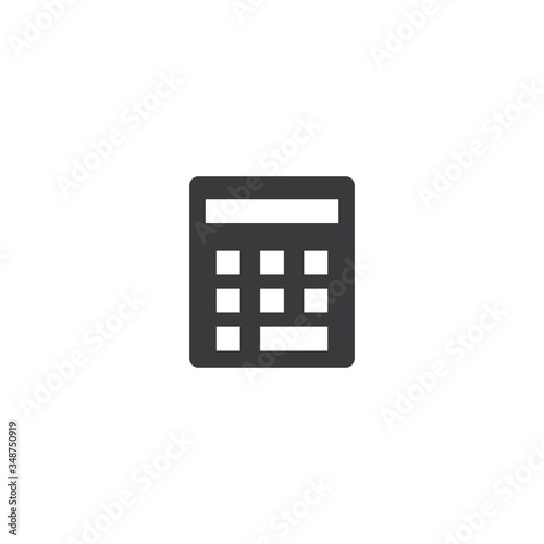 Calculator logo icon vector