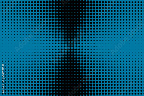 Abstract blue grunge halftone pattern