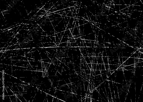 Grunge background. Traces of scratches. Vector data.