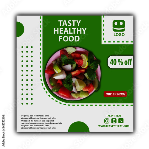 social media food sale banner