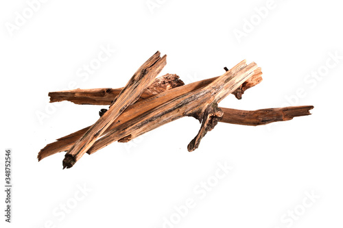 firewood isolated on white background