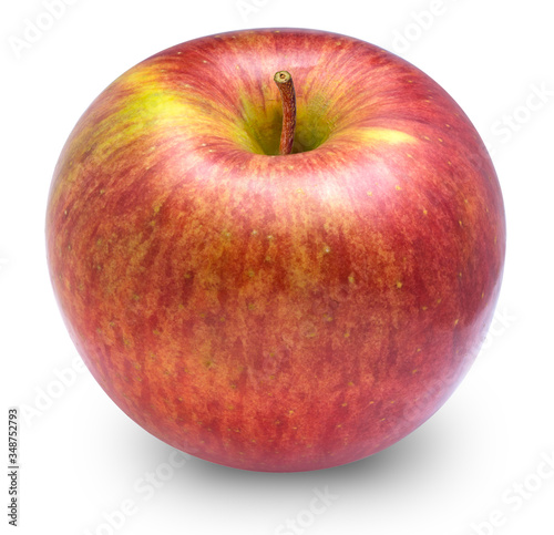 Fresh Apple on white background,Red apples isolated on white background. With clipping path.