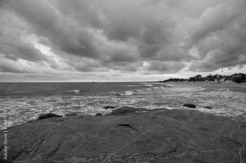 storm over the sea