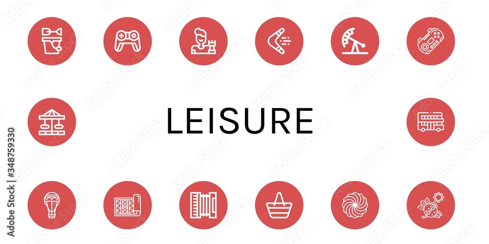 leisure icon set leisure icon set