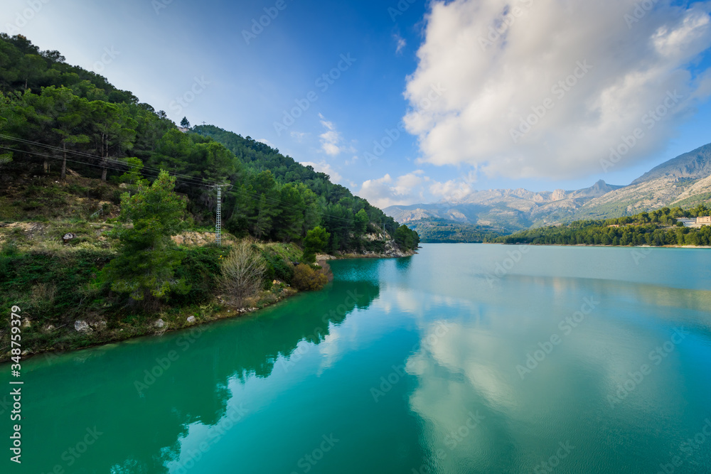 Gudalest Valley is a beautiful place in the mountains. Alicante province. Spain Gudalest Valley is a beautiful place in the mountains. Alicante province. Spain