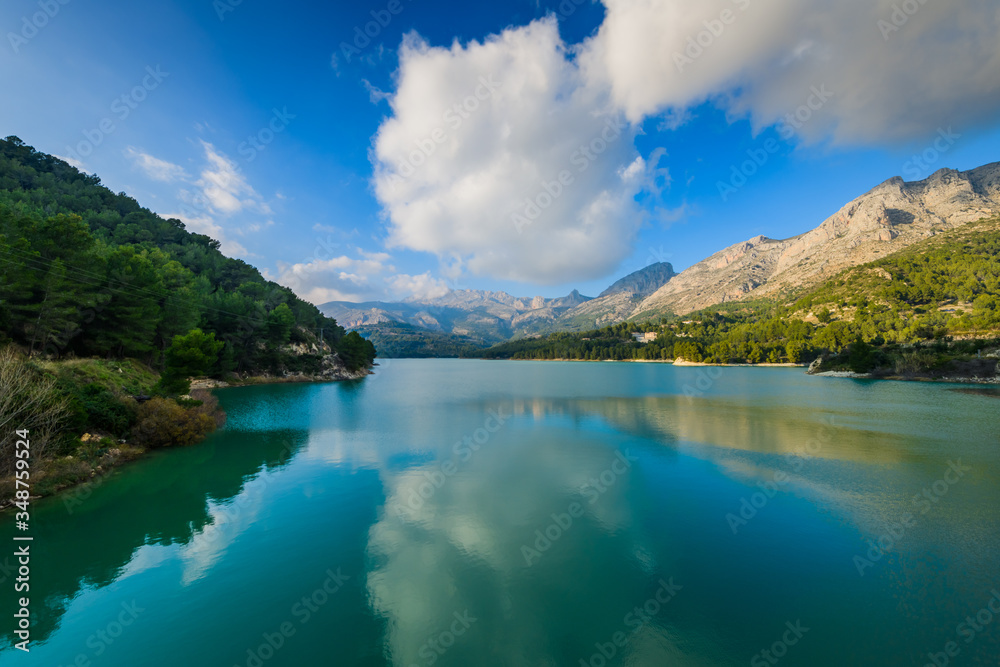 Gudalest Valley is a beautiful place in the mountains. Alicante province. Spain Gudalest Valley is a beautiful place in the mountains. Alicante province. Spain