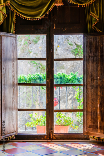 Guadalest is a picturesque old town in the mountains. Alicante province. Spain