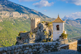 The incredible castle of San Jose in Guadalest. Alicante province. Spain