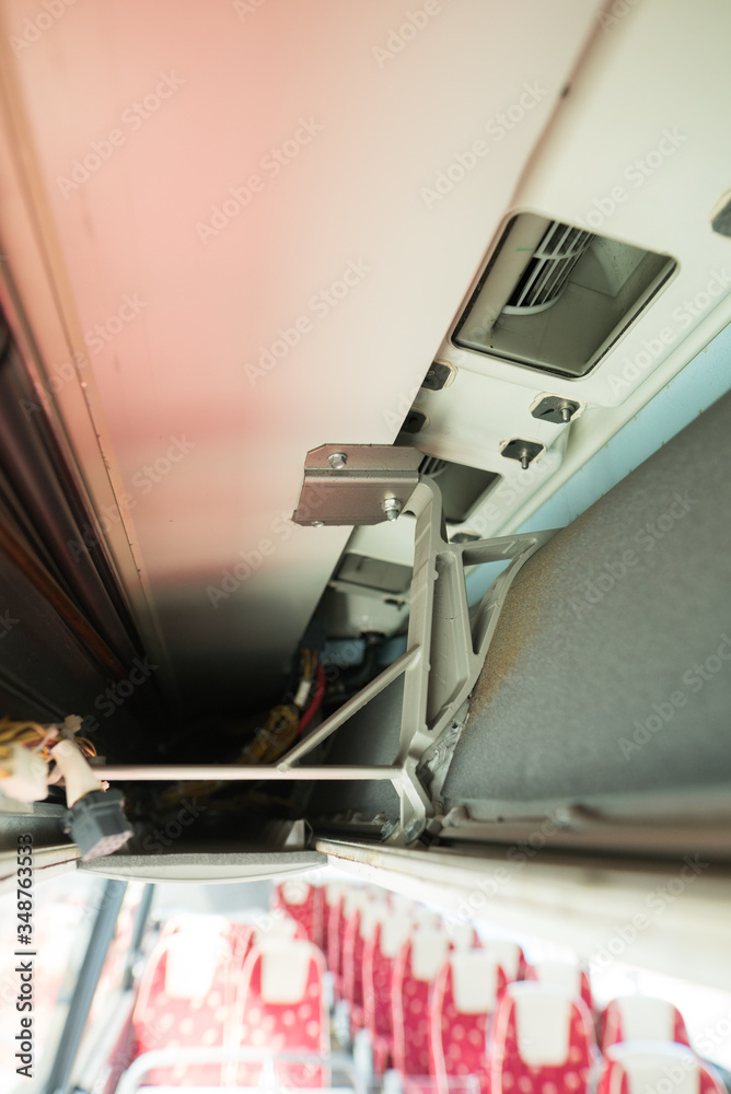 Naklejka premium Bus air conditioning duct disassembled.