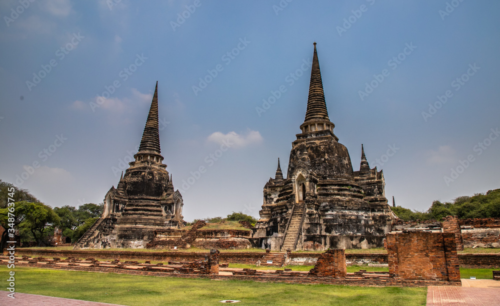 Wat Phra Si San Phet, a Buddhist temple of archaeological park, Ayutthaya, Thailand
