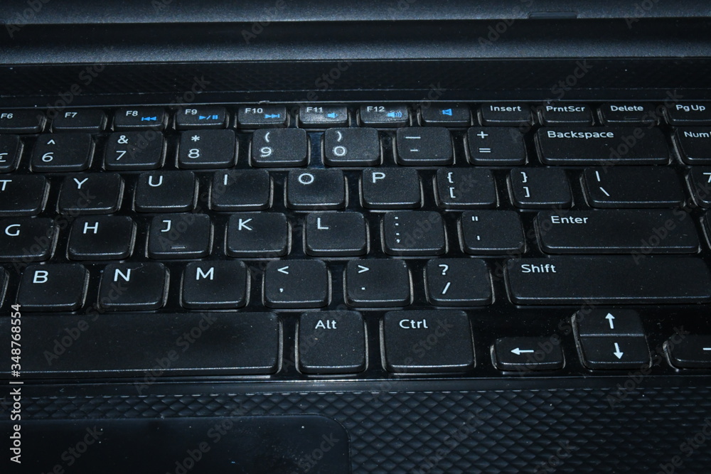 Keyboard, office use, business, typing, keyboard on desk, black keyboard Keyboard, office use, business, typing, keyboard on desk, black keyboard